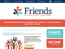Tablet Screenshot of friendsofthevigolibrary.org